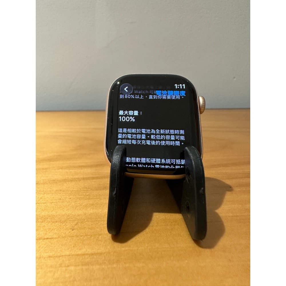 Apple Watch 11 42mm 金🔋100%⛑️保固-2027/03│剛開通一個月!!│盒配完整│全機無傷-細節圖6