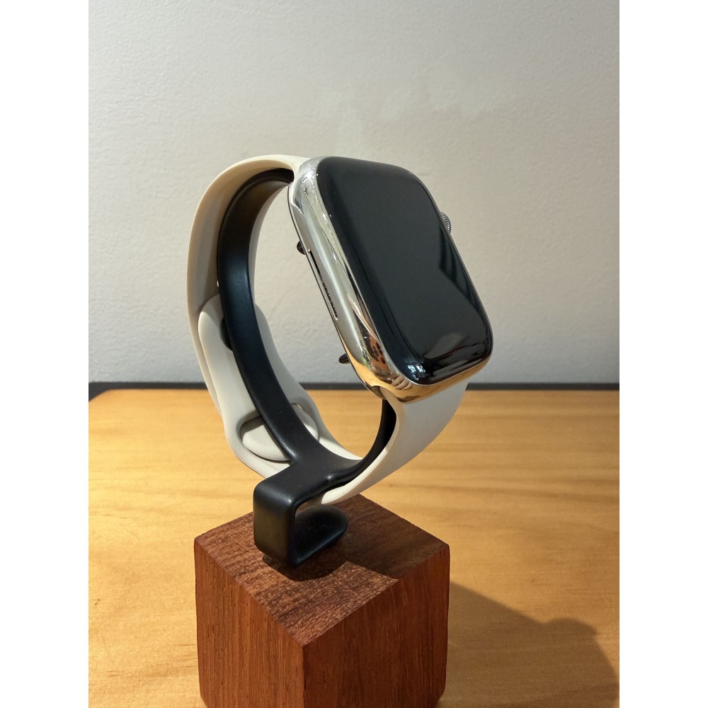 Apple Watch 7 45mm LTE 不鏽鋼銀🔋100%│行動網路版│外觀狀況佳│盒配完整│☁️好物雲3C-細節圖3