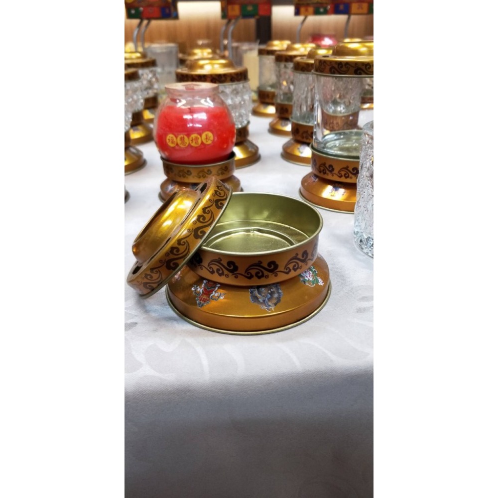 大八吉祥 金屬圓形底座