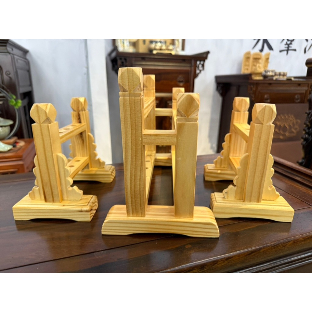 現貨供應 弘喧 令旗座 內五營 五營座 實木法器 五營旗 營頭 寶劍 令牌 木製 王令 兵器架 進香旗 五營斗 佛具-細節圖4