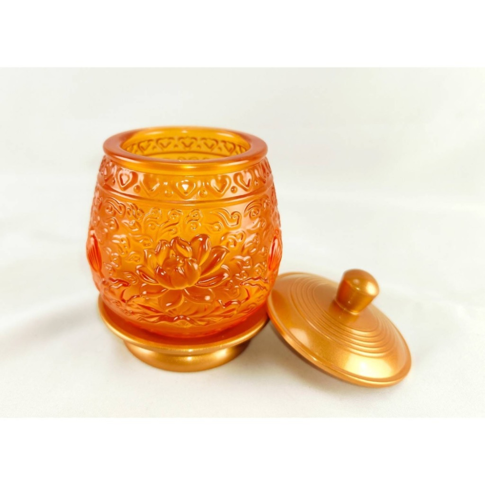 現貨供應 弘喧 精緻 琉璃玻璃 供水杯 供杯 聖水杯 供佛 禮佛 佛桌 觀音 淨水杯 蓮花 神明杯 貢杯 佛具 寺廟-細節圖2