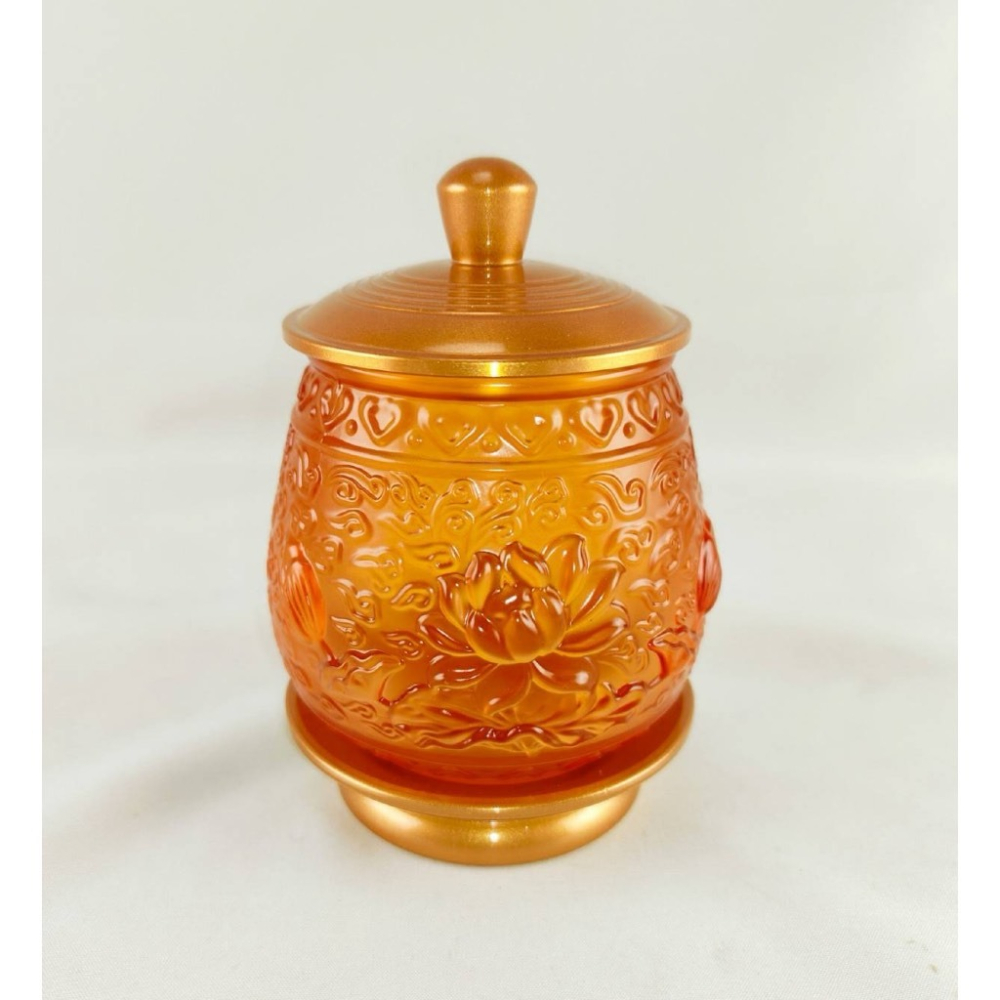 現貨供應 弘喧 精緻 琉璃玻璃 供水杯 供杯 聖水杯 供佛 禮佛 佛桌 觀音 淨水杯 蓮花 神明杯 貢杯 佛具 寺廟-細節圖3