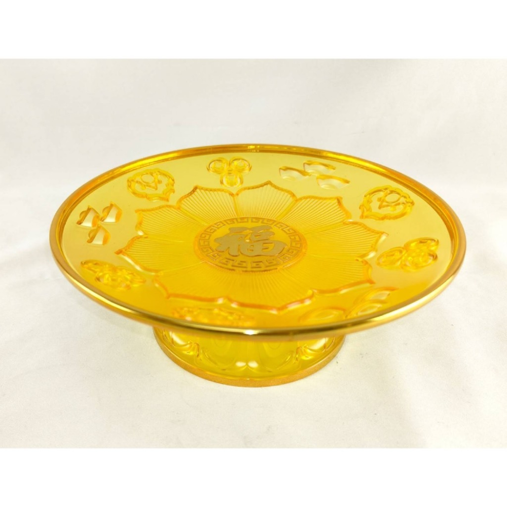 現貨供應 弘喧 仿琉璃 塑膠供盤 水果盤 供佛 禮佛 佛桌 法會 拜拜 結婚 過年 祖先 貢果 招財 敬神 中元 祭祀-細節圖9