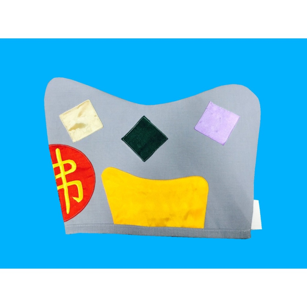 現貨供應 弘喧 濟公帽 和尚 補丁帽 神明帽 乩身帽 布帽 道教 濟公禪師 活佛 神駕 神衣 乞丐 破衣 葫蘆 古裝-細節圖3