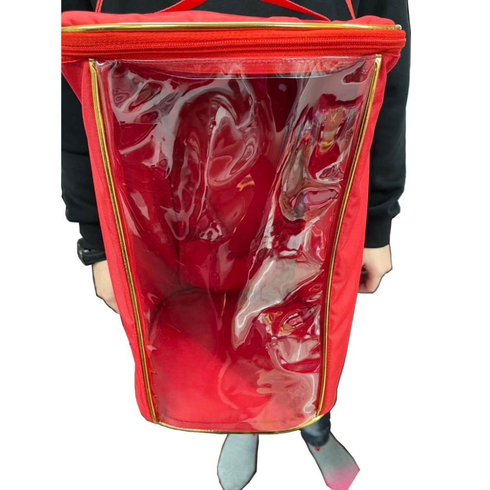 現貨供應 弘喧 神明背帶 徒步 進香 紅色 神明包 防水 便利 遶境 神尊背帶 出巡 會靈 耐用 拜拜 神明用品 請神-細節圖5