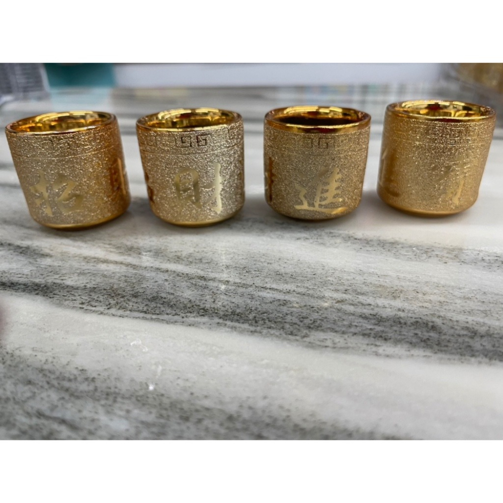 現貨供應 弘喧 砂金杯 高腳杯 直身杯 陶瓷 貢杯 供茶 供奉 佛杯 招財進寶 財神 禮佛 供杯 酒杯 祖先杯 祭祀-細節圖5
