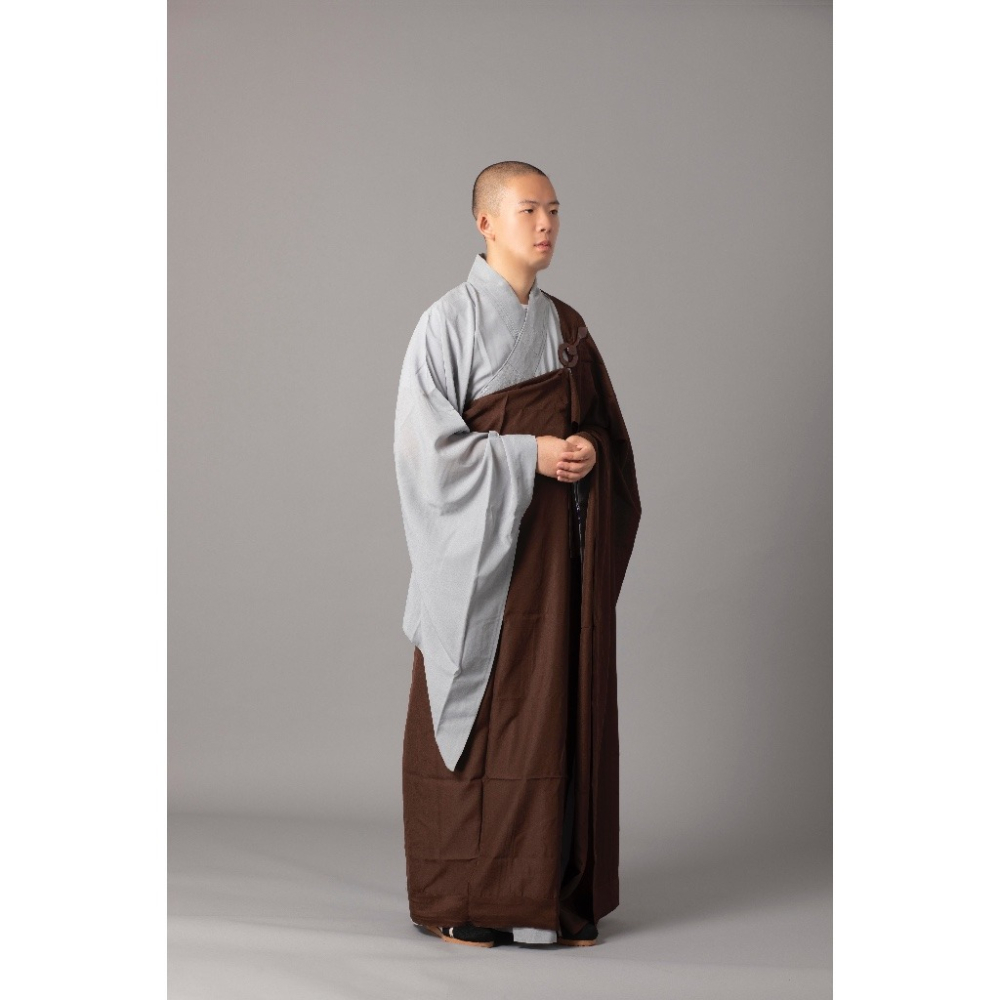 現貨供應 弘喧 僧服 僧人 出家人 披衣 七衣  端莊 嚴肅 法會 禮佛 修行 搭衣 受戒 台麻 七懺衣 佛教 高僧-細節圖2