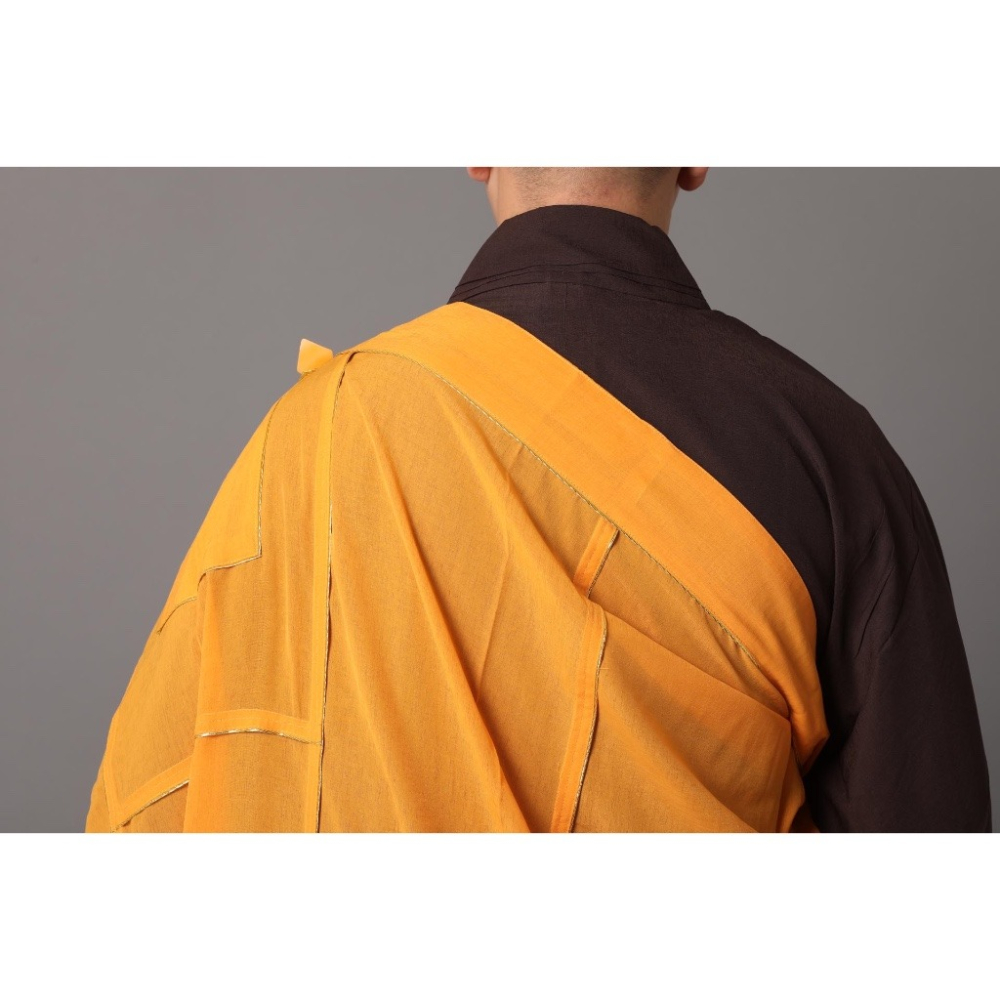 現貨供應 弘喧 僧服 僧人 出家人 披衣 七衣  端莊 嚴肅 法會 禮佛 修行 搭衣 受戒 台麻 七懺衣 佛教 高僧-細節圖7