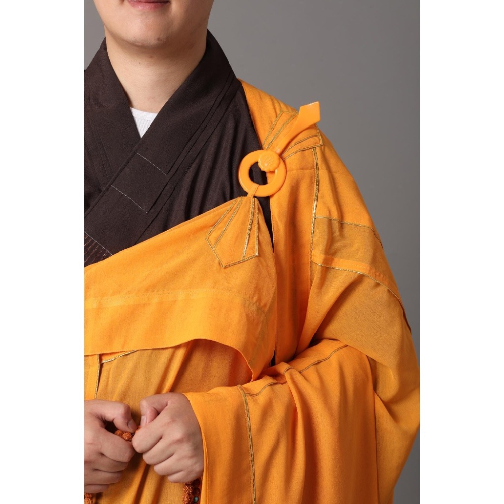 現貨供應 弘喧 僧服 僧人 出家人 披衣 七衣  端莊 嚴肅 法會 禮佛 修行 搭衣 受戒 台麻 七懺衣 佛教 高僧-細節圖8