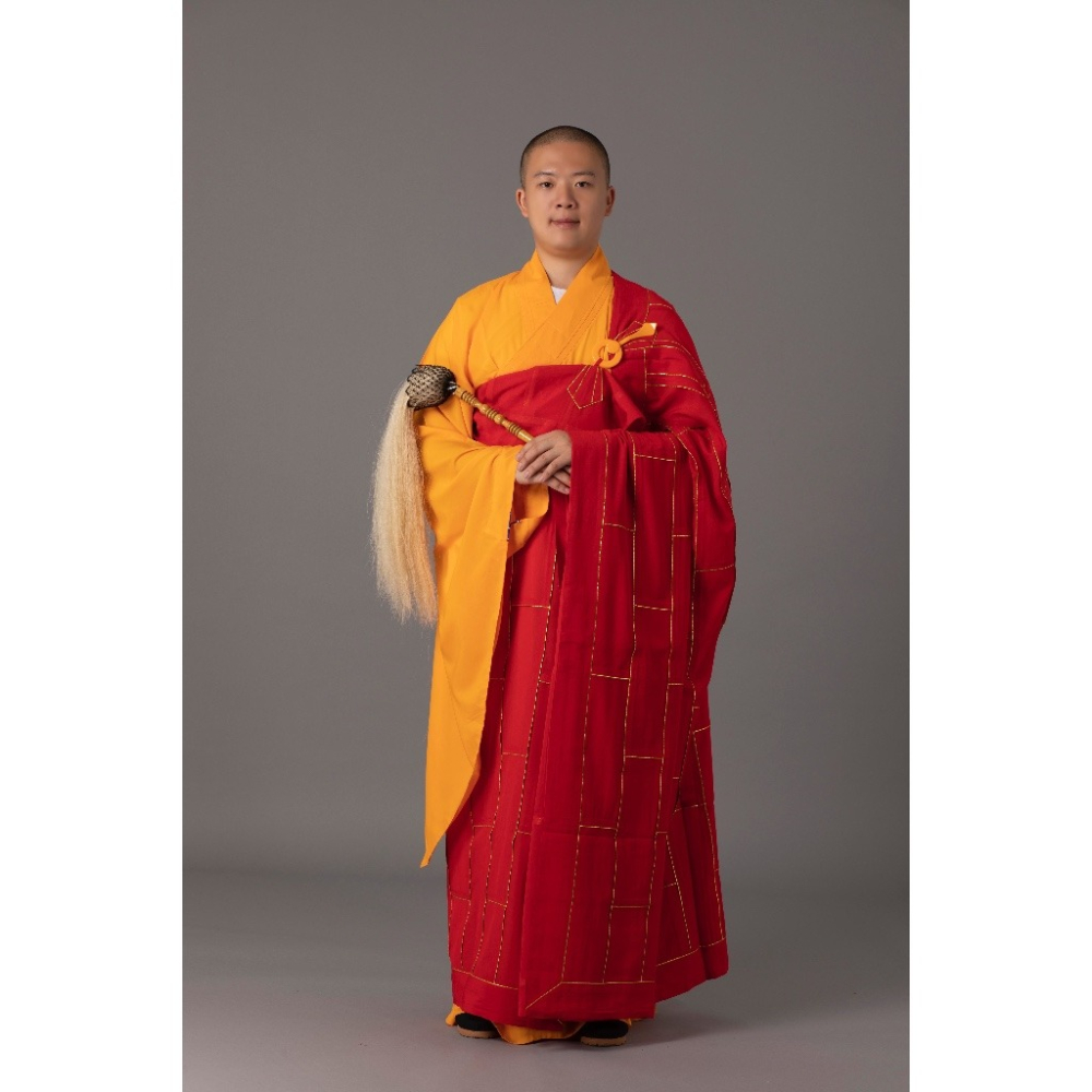 現貨供應 弘喧 祖衣 25條 麻紗 僧服 袈裟 和尚 方丈 住持 披衣 禮衣 搭衣 懺衣 出家人 比丘尼 九衣 戒衣-細節圖3
