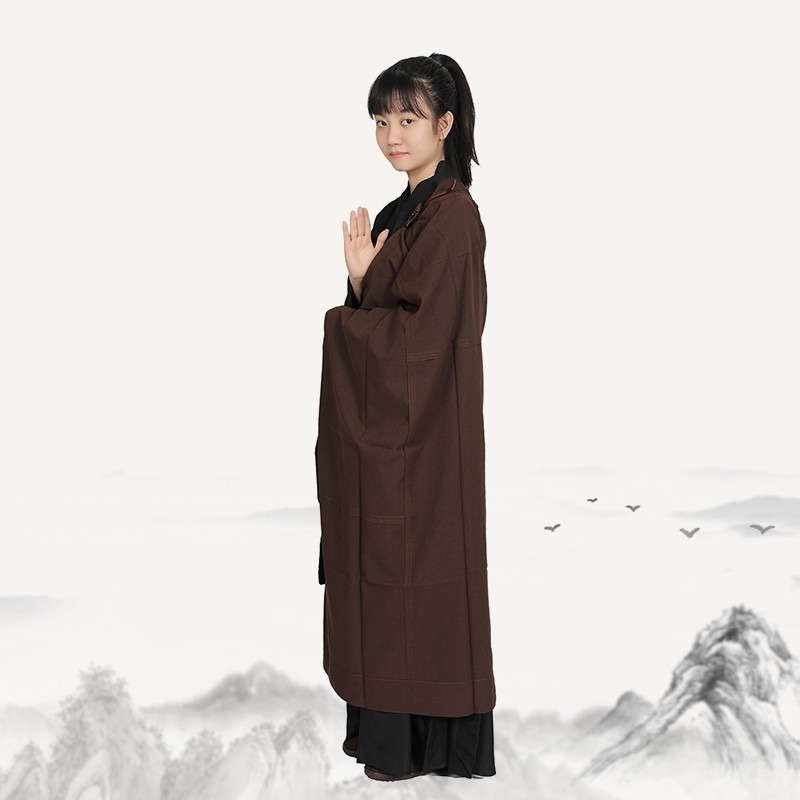 現貨供應 弘喧 僧服 五衣 戒衣 幔衣 袈裟 披衣 輕薄 不透 和尚 衣服 僧衣 佛教用品 佛衣 搭衣 受戒 誦經 唸經-細節圖3