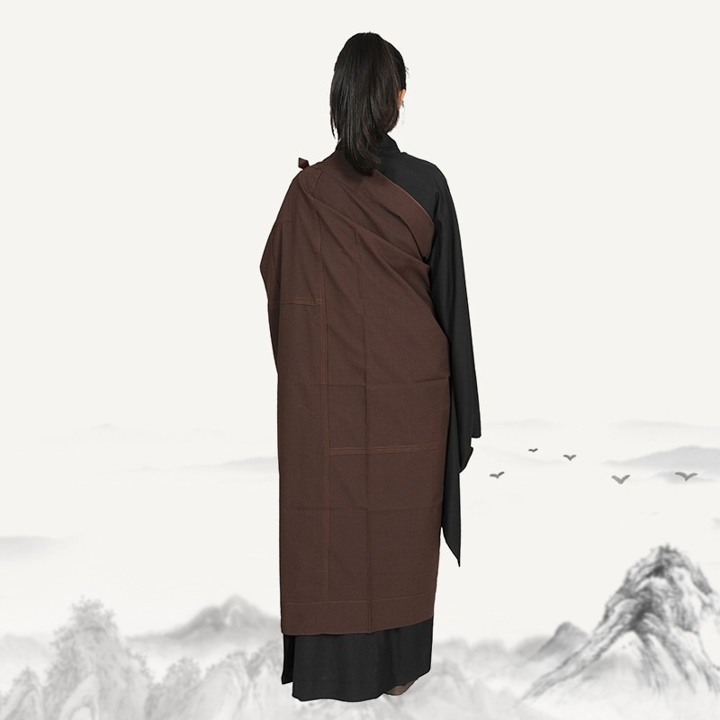 現貨供應 弘喧 僧服 五衣 戒衣 幔衣 袈裟 披衣 輕薄 不透 和尚 衣服 僧衣 佛教用品 佛衣 搭衣 受戒 誦經 唸經-細節圖4