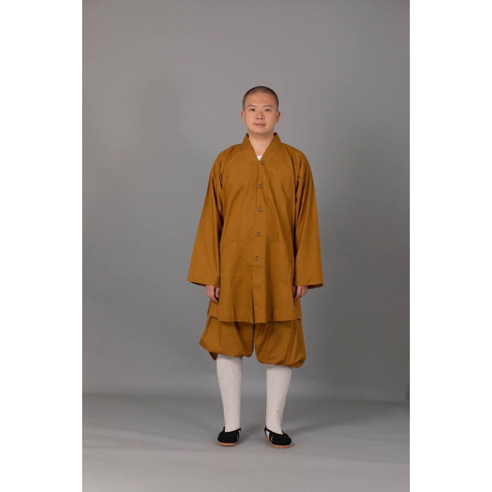 現貨供應 弘喧 佛教 僧服 出家人 衣服 短掛 ＴＲ西裝布 吸汗 柔軟 透氣 和尚 出家眾 僧人 高僧 外出 禮佛-細節圖4