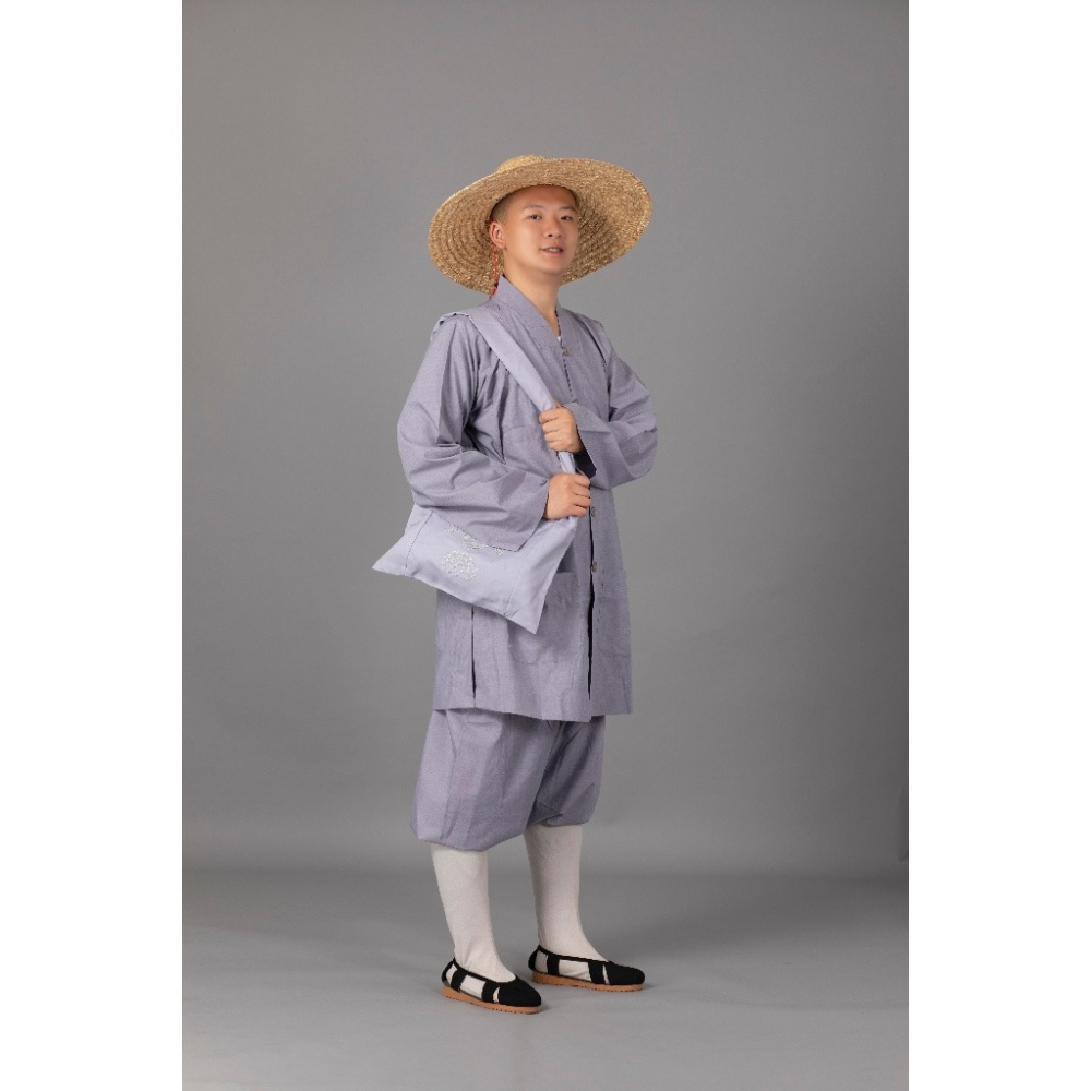現貨供應 弘喧 佛教 僧服 出家人 衣服 短掛 ＴＲ西裝布 吸汗 柔軟 透氣 和尚 出家眾 僧人 高僧 外出 禮佛-細節圖8