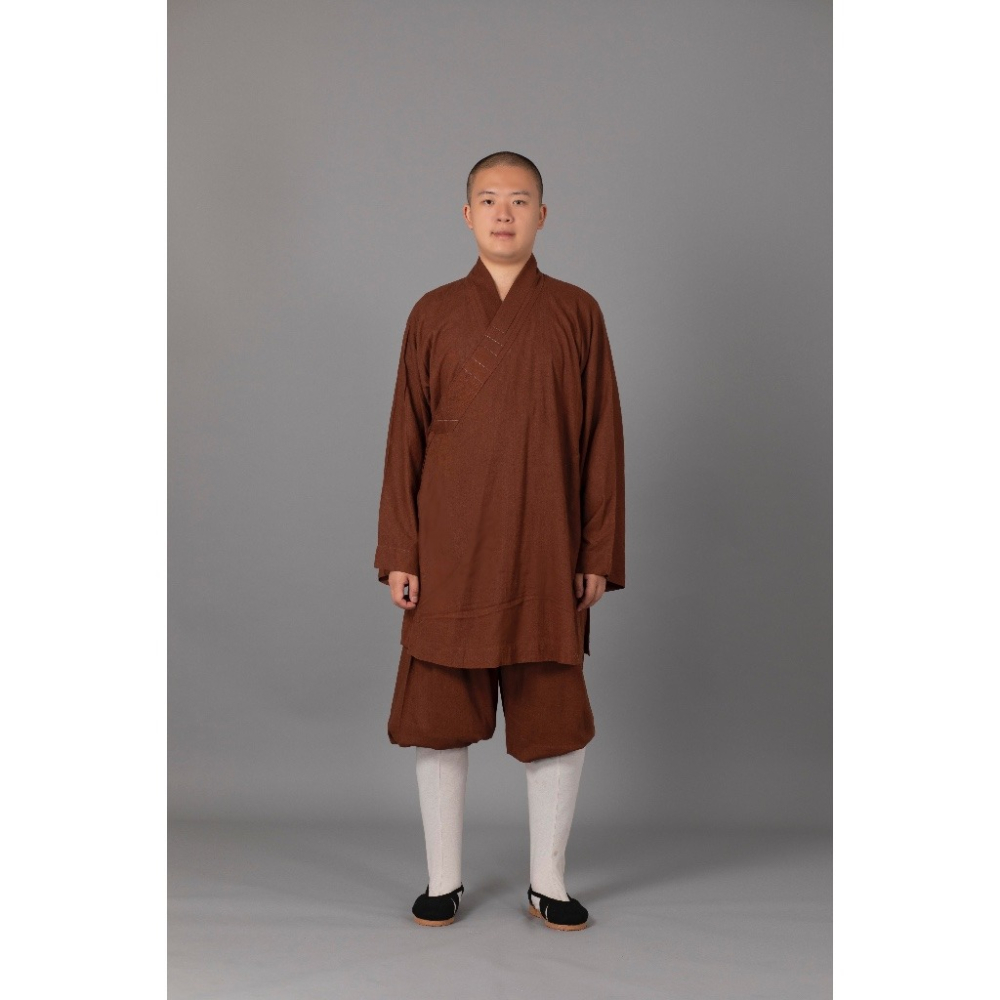 現貨供應 弘喧 佛教 僧服 出家人 衣服 短掛 棉麻竹布 羅漢掛 禪意 吸汗 柔軟 透氣 和尚 出家眾 僧人 高僧 禮佛-細節圖2