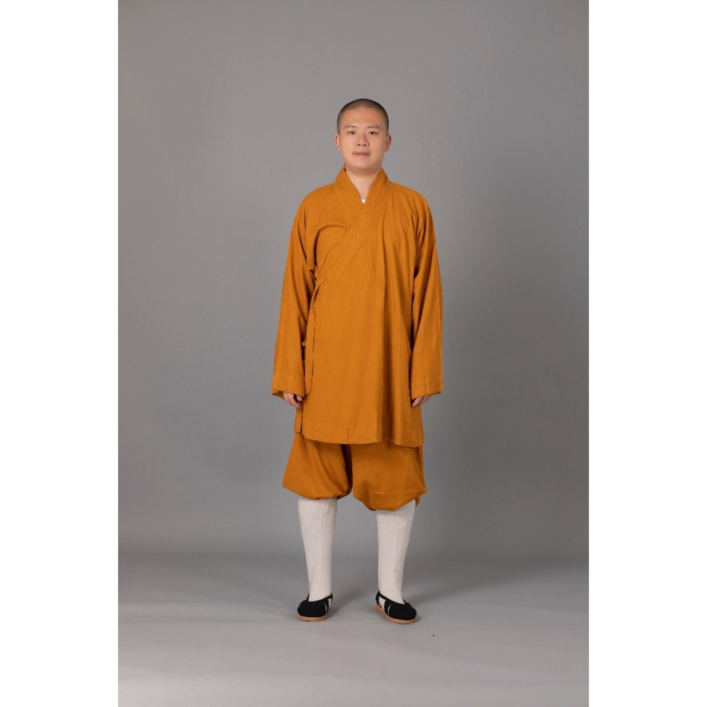 現貨供應 弘喧 佛教 僧服 出家人 衣服 短掛 棉麻竹布 羅漢掛 禪意 吸汗 柔軟 透氣 和尚 出家眾 僧人 高僧 禮佛-細節圖4