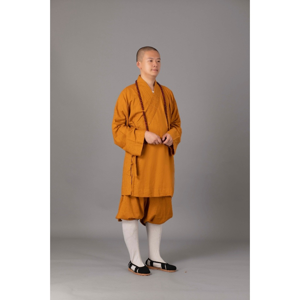 現貨供應 弘喧 佛教 僧服 出家人 衣服 短掛 棉麻竹布 羅漢掛 禪意 吸汗 柔軟 透氣 和尚 出家眾 僧人 高僧 禮佛-細節圖5
