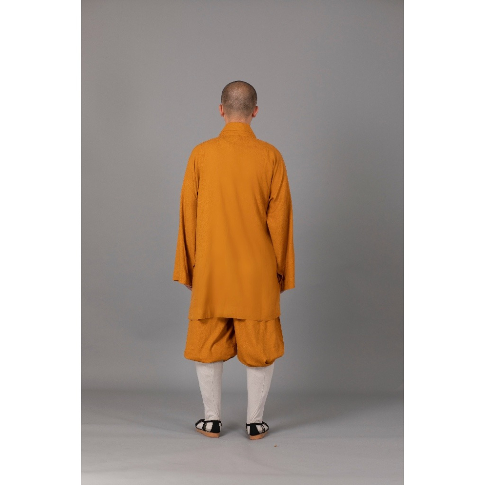 現貨供應 弘喧 佛教 僧服 出家人 衣服 短掛 棉麻竹布 羅漢掛 禪意 吸汗 柔軟 透氣 和尚 出家眾 僧人 高僧 禮佛-細節圖6