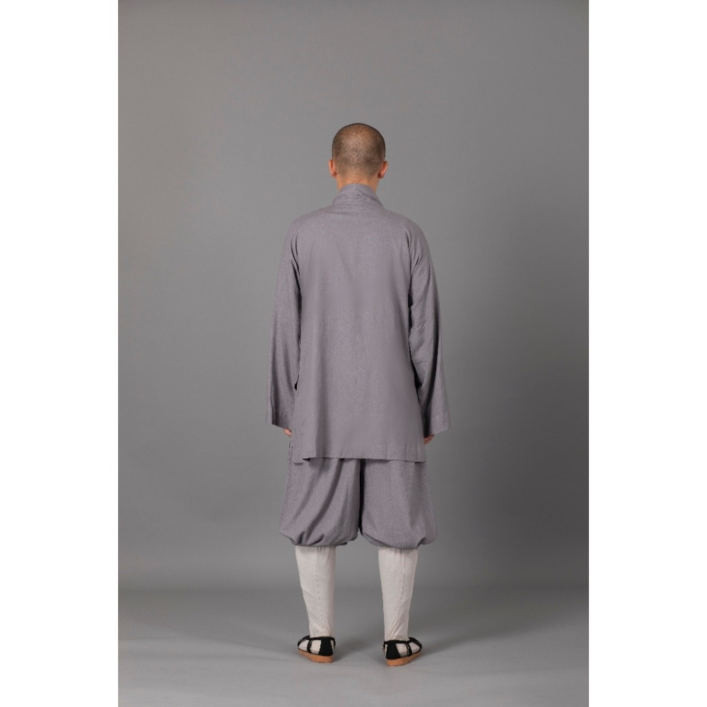 現貨供應 弘喧 佛教 僧服 出家人 衣服 短掛 棉麻竹布 羅漢掛 禪意 吸汗 柔軟 透氣 和尚 出家眾 僧人 高僧 禮佛-細節圖8