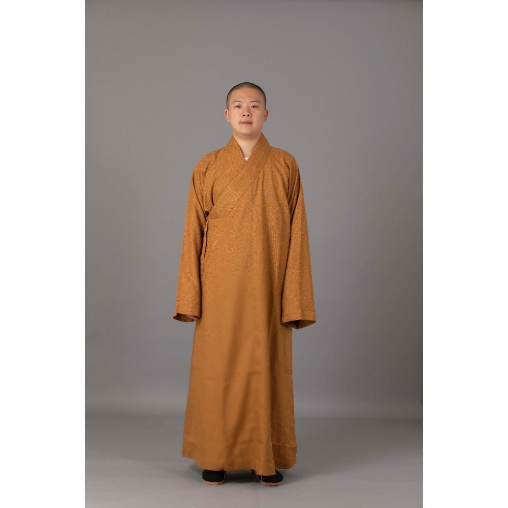 現貨供應 弘喧 佛教 僧服 出家人 衣服 長衫 棉麻竹節布 禪意 吸汗 柔軟 透氣 和尚 出家眾 僧人 高僧 外出 禮佛-細節圖2