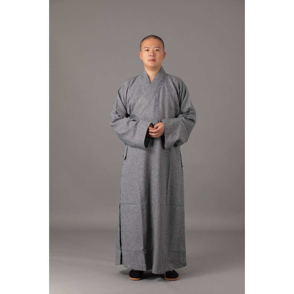 現貨供應 弘喧 佛教 僧服 出家人 衣服 長衫 斜紋布 禪意 吸汗 柔軟 透氣 和尚 出家眾 僧人 高僧 外出 禮佛-細節圖2