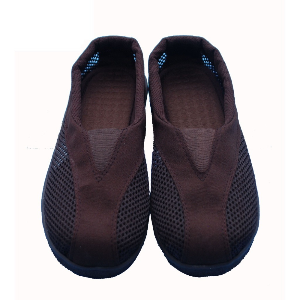 現貨供應 弘喧 網布居士鞋 網布鞋 透氣 柔軟 網面 簍空 羅漢鞋 太極鞋 方便鞋 橡膠底 防滑 外出鞋 步鞋 道教鞋-細節圖3