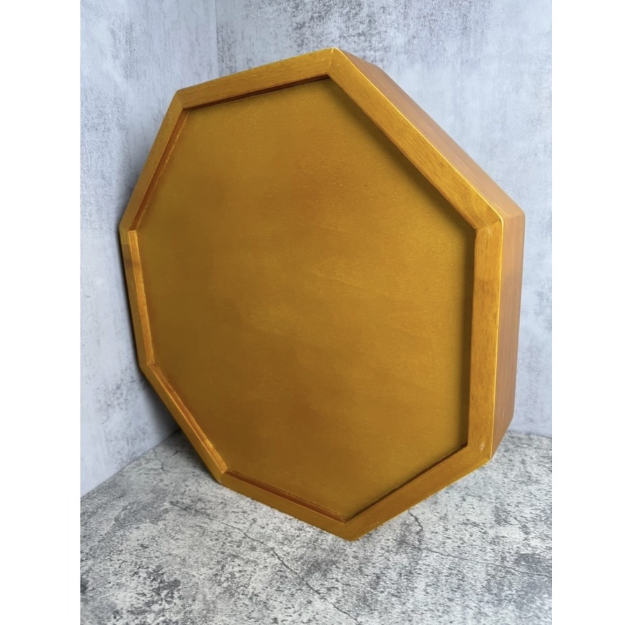 現貨供應 弘喧 八卦 八角盤 木質 果盤 禮盤 托盤 桌面擺飾 茶盤 供果盤 拜拜供品 供佛 桶盤 展示盤 實木 牲禮-細節圖3