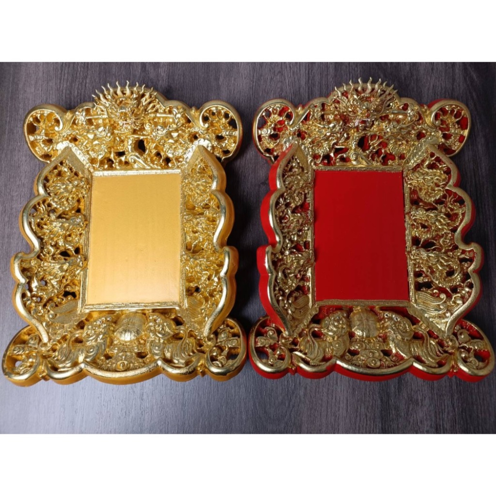 現貨供應 弘喧 尺六 玉旨 站式 掛式 九龍玉旨 立旨 實木安座 天旨 地旨 宮旨 安金 旨牌 旨匾 宗教用品 宮廟用品-細節圖8