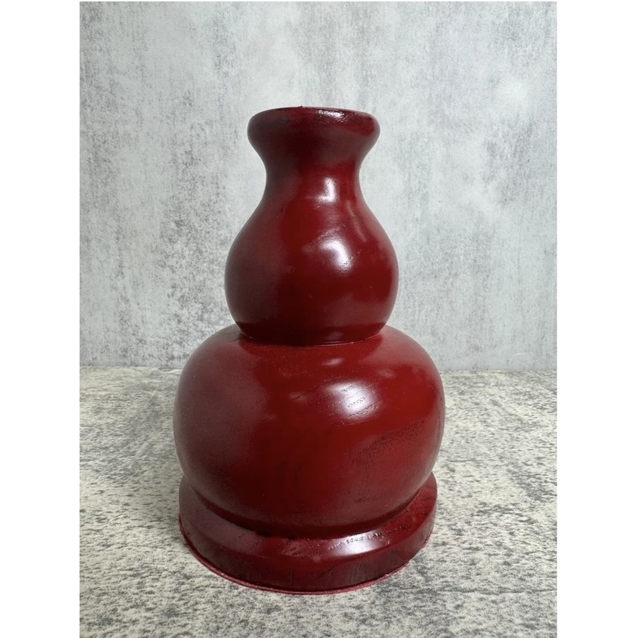 現貨供應 弘喧 令旗座 實木 葫蘆令旗座 宗教用品 單孔令旗座 旗杆座 旗座 兵器座 令旗 葫蘆 神明法器 插香 宮旗座-細節圖2