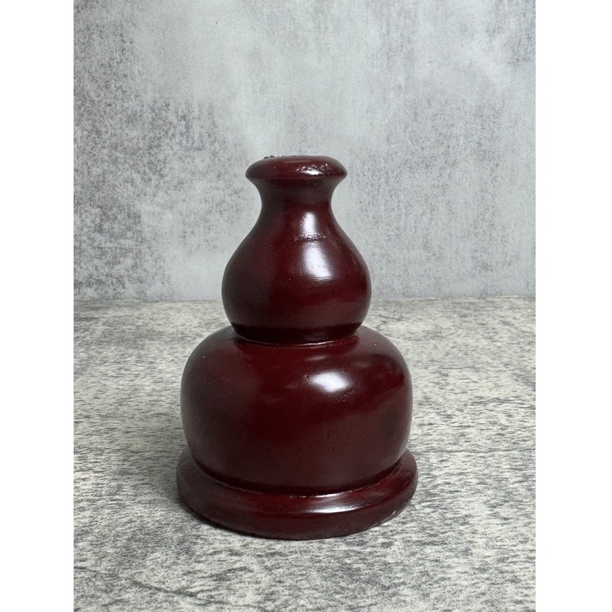 現貨供應 弘喧 令旗座 實木 葫蘆令旗座 宗教用品 單孔令旗座 旗杆座 旗座 兵器座 令旗 葫蘆 神明法器 插香 宮旗座-細節圖3