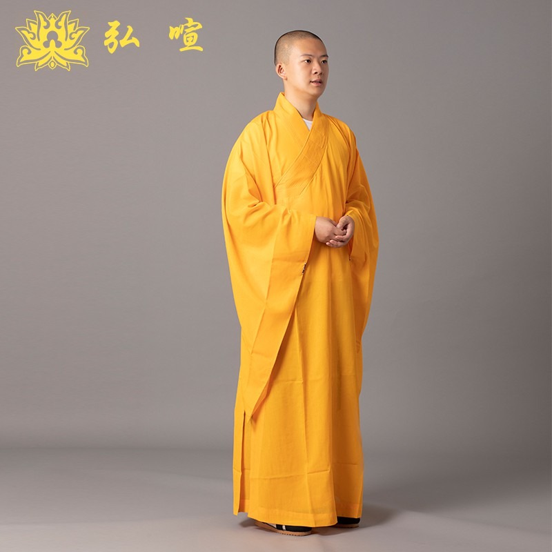 現貨供應 弘喧 僧人 出家人 服裝 僧服 日本絲質布  海青 端莊 嚴肅 柔軟 海清 禮佛 法會-細節圖2