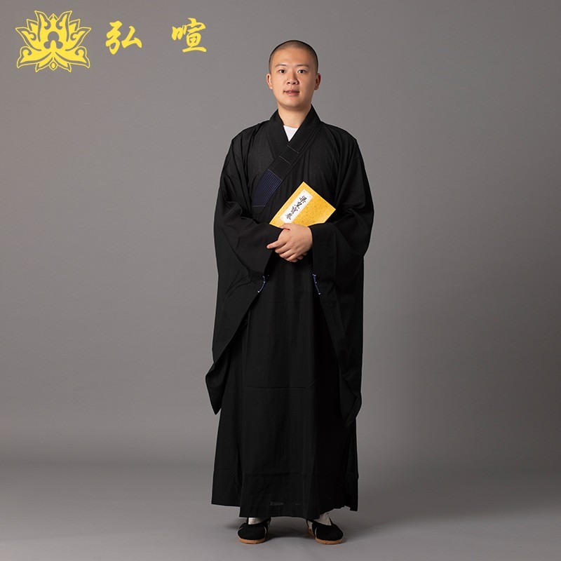 現貨供應 弘喧 僧人 出家人 服裝 僧服 日本絲質布  海青 端莊 嚴肅 柔軟 海清 禮佛 法會-細節圖3