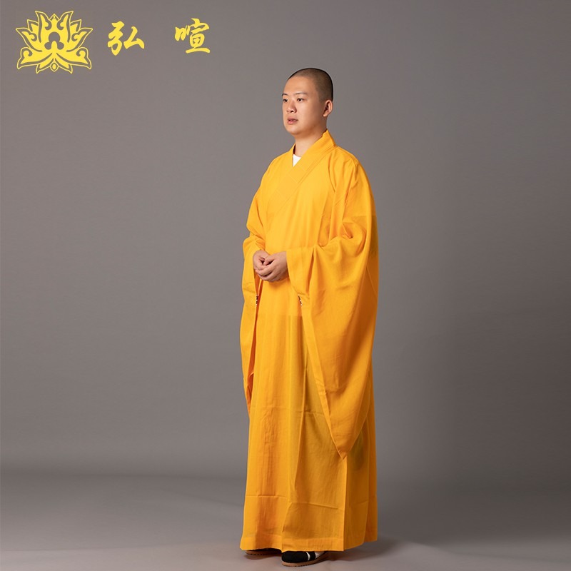 現貨供應 弘喧 僧人 出家人 服裝 僧服 日本絲質布  海青 端莊 嚴肅 柔軟 海清 禮佛 法會-細節圖4