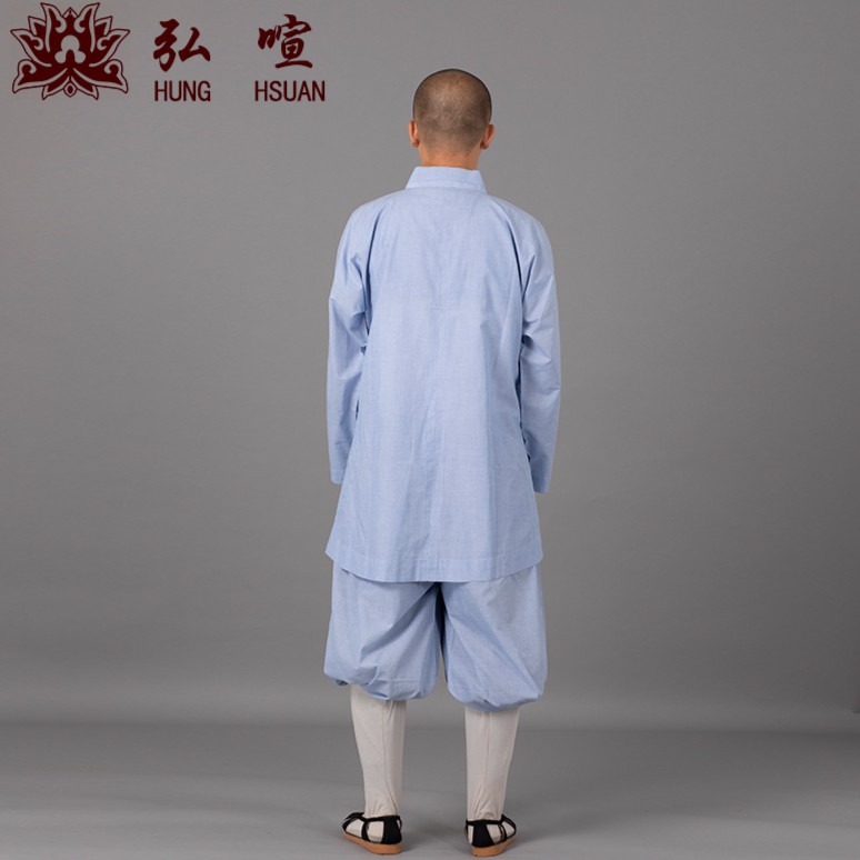 現貨供應 弘喧 佛教 僧服 出家人 衣服 短褂 米通布 日本涼絲 竹紗布 禪意 吸汗 柔軟 透氣 僧人-細節圖2