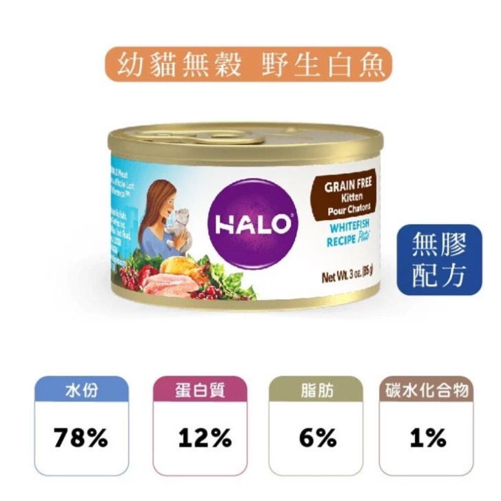 Halo 嘿囉 無穀主食罐165g ，12/24罐組混搭-細節圖2