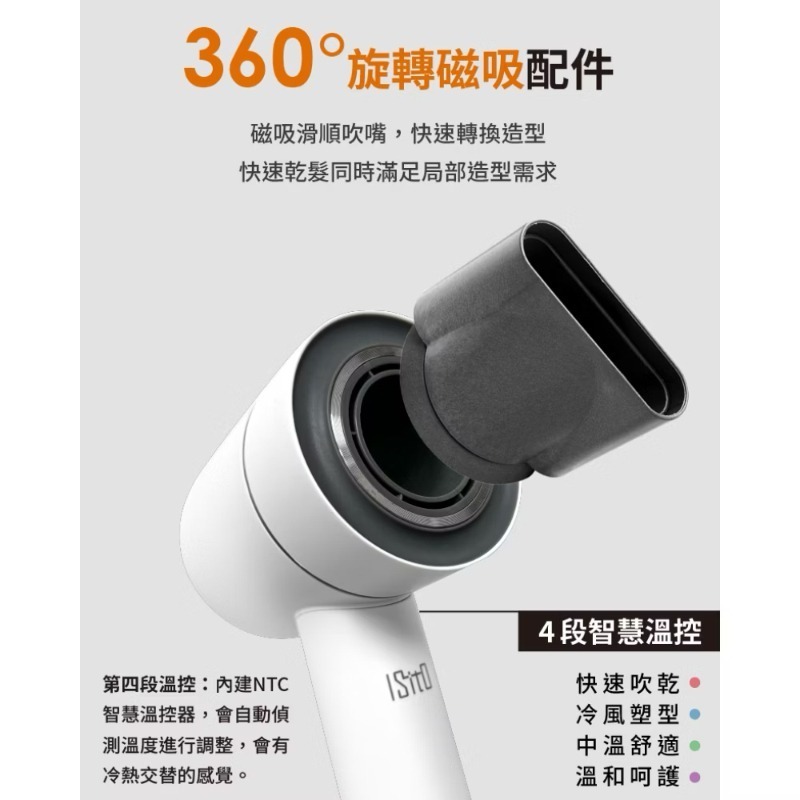 ISITO 高速負離子吹風機 IS-23E09D 負離子吹風機-細節圖3