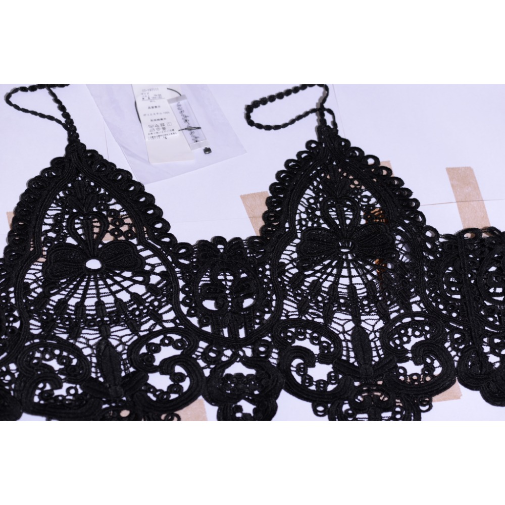 【日系疊穿首選】四季必備・細緻薄紗蕾絲吊帶背心/Bustier - 修身點綴，打造層次俐落美感 (舒舒)-細節圖10