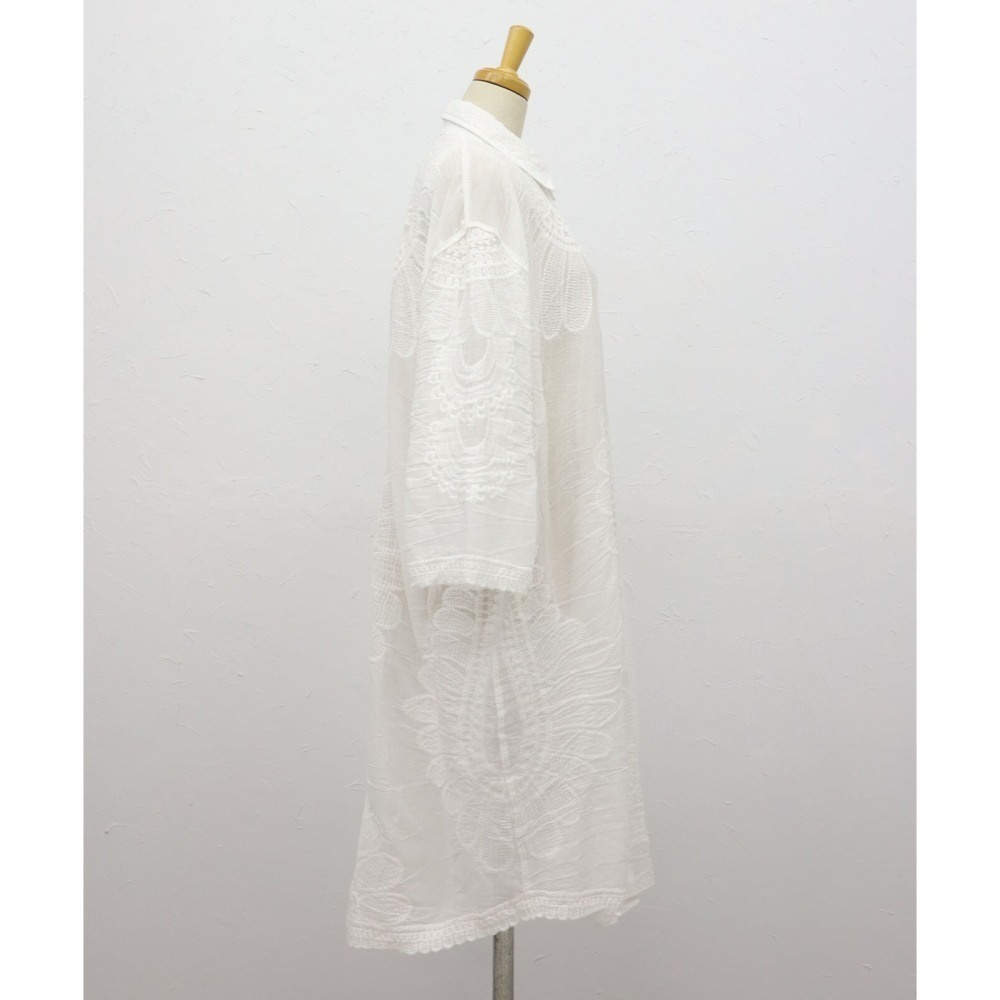 BRILLANTE Osaka 100%純棉大輪花刺繡長襯衫：日系優雅透氣罩衫・春夏一衣兩穿必備 2026春夏新品-細節圖10