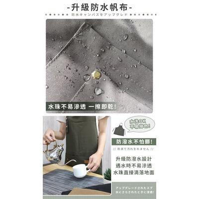 💪購給力💪【防水工作圍裙】防水工作圍裙 圍裙 咖啡圍裙 防油 防水圍裙 牛仔圍裙 廚房圍裙 工作圍裙 帆布圍裙-細節圖8