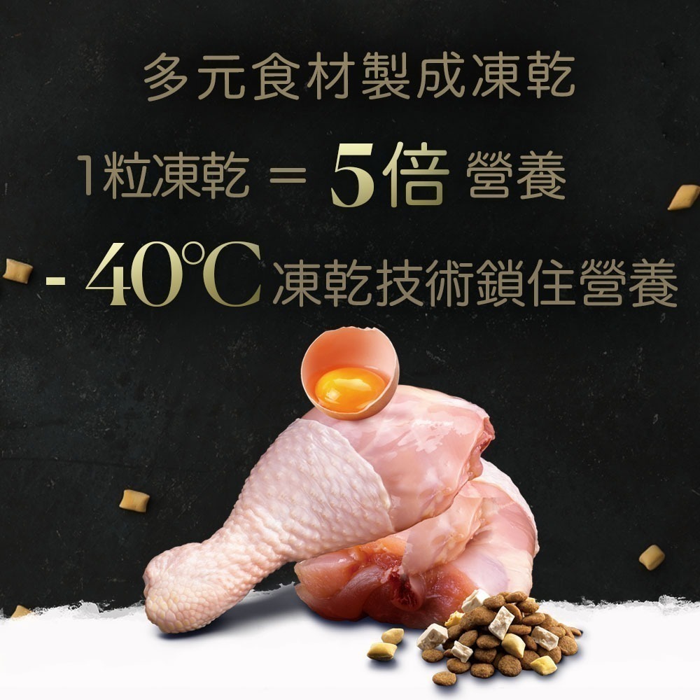 ✨特百滋 貓飼料 凍乾貓飼料 貓凍乾主食 無穀貓飼料 2磅 5磅 低敏 貓主食 貓糧 貓食-細節圖3