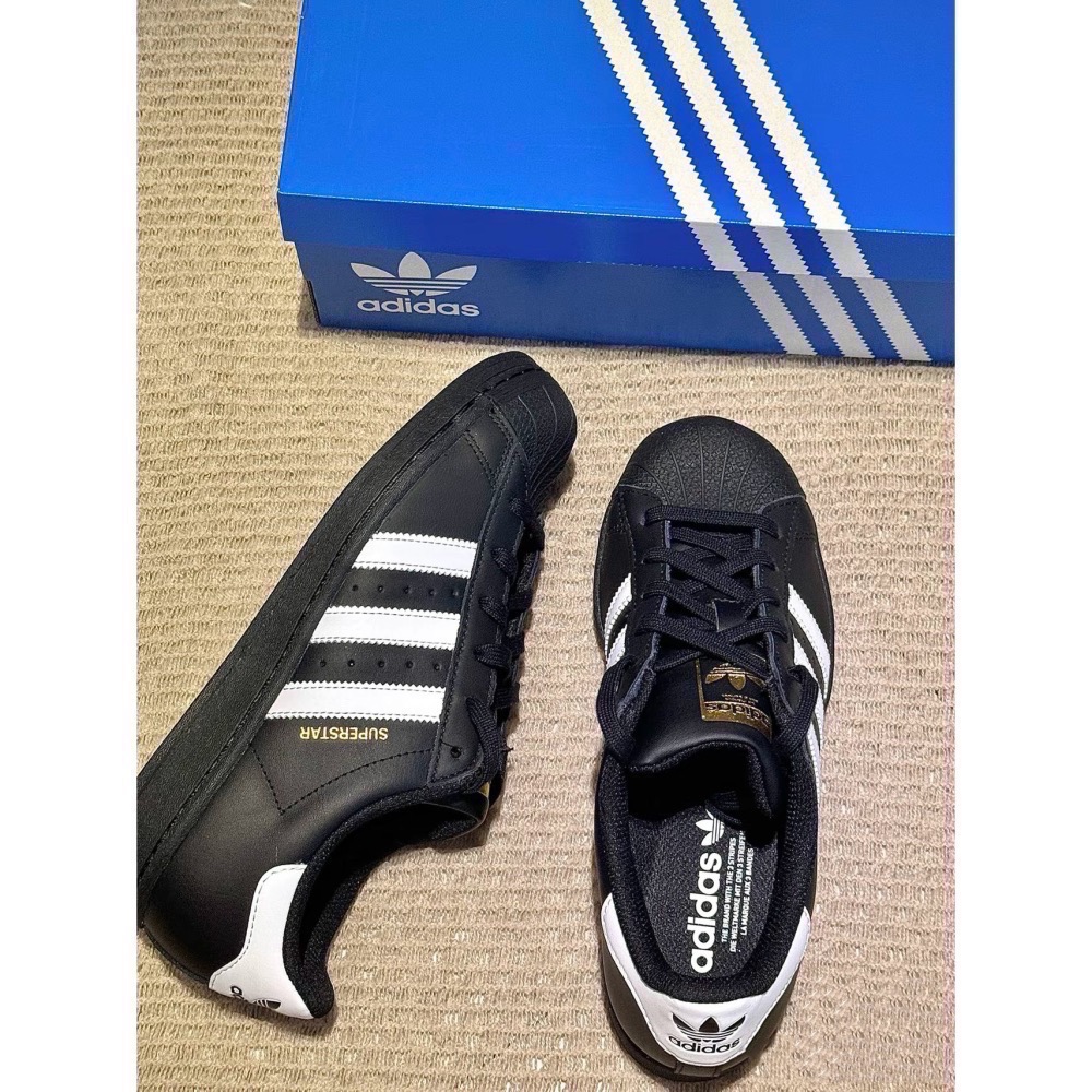 [MXX] Adidas Originals Superstar 黑 金標 貝殼頭 休閒鞋 EG4959 男女鞋-細節圖7