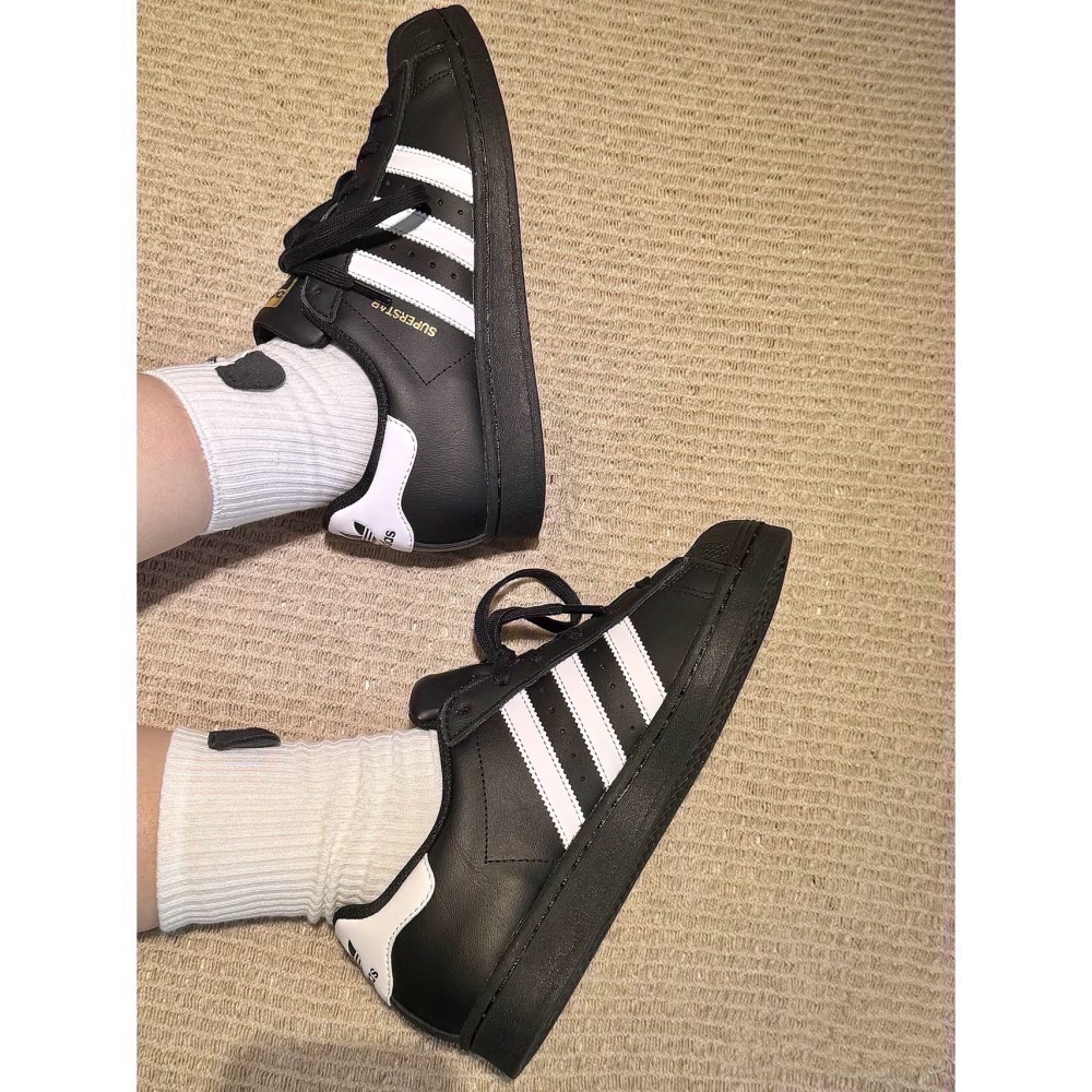 [MXX] Adidas Originals Superstar 黑 金標 貝殼頭 休閒鞋 EG4959 男女鞋-細節圖9