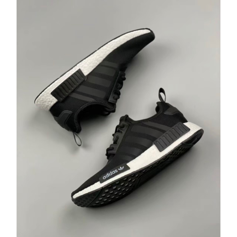 [MXX] Adidas Originals NMD_R1 黑 襪套 網布 休閒鞋 Boost CQ2412 男女鞋-細節圖7
