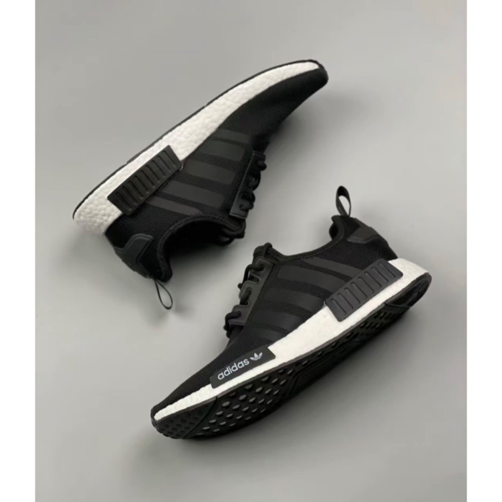 [MXX] Adidas Originals NMD_R1 黑 襪套 網布 休閒鞋 Boost CQ2412 男女鞋-細節圖7