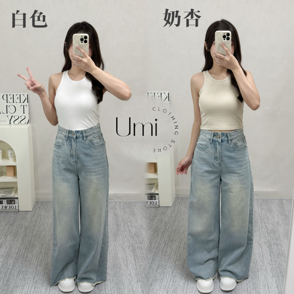 現貨+預購 A001【削肩圓領背心】-細節圖2