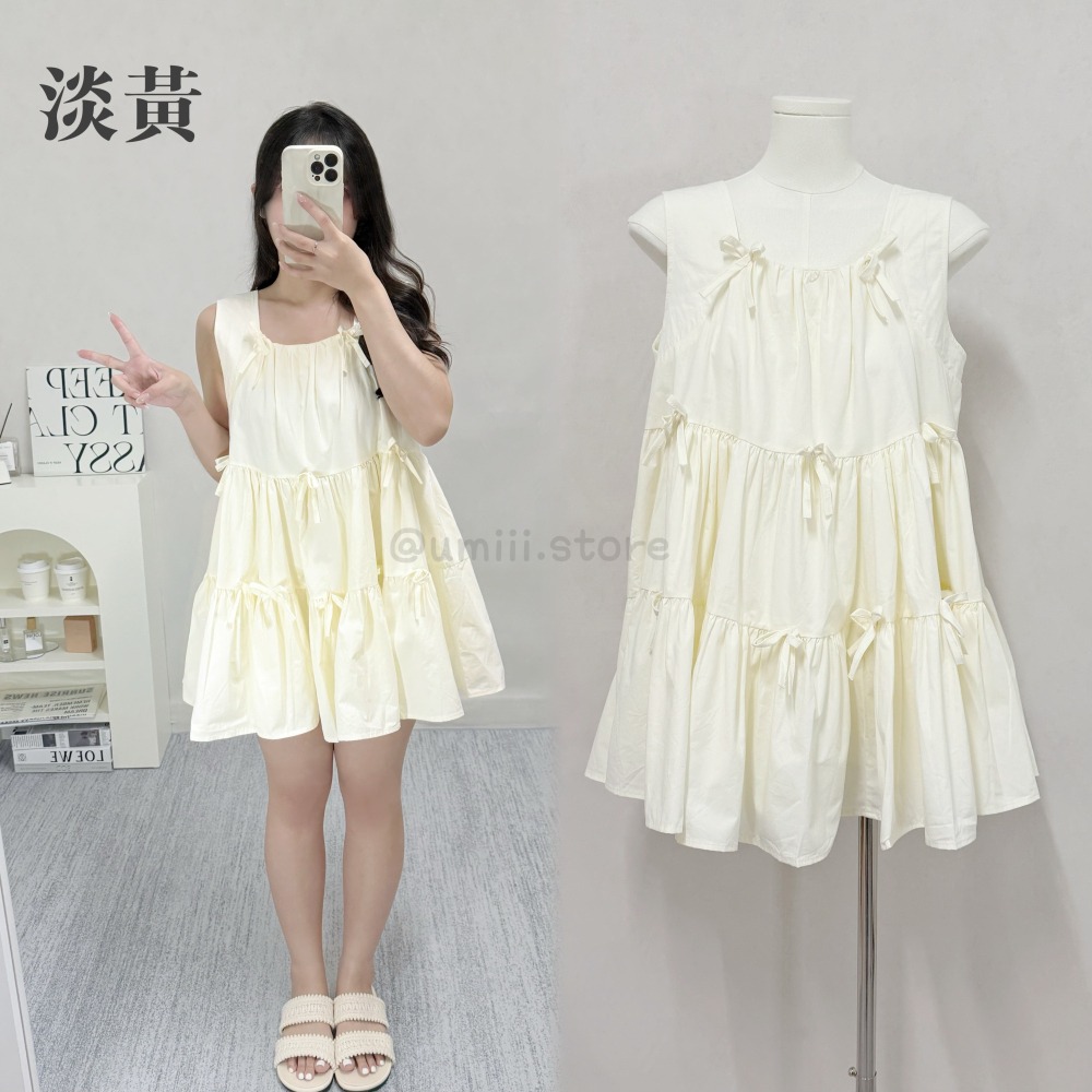 現貨 A005【立體蝴蝶結蛋糕短洋】-細節圖3