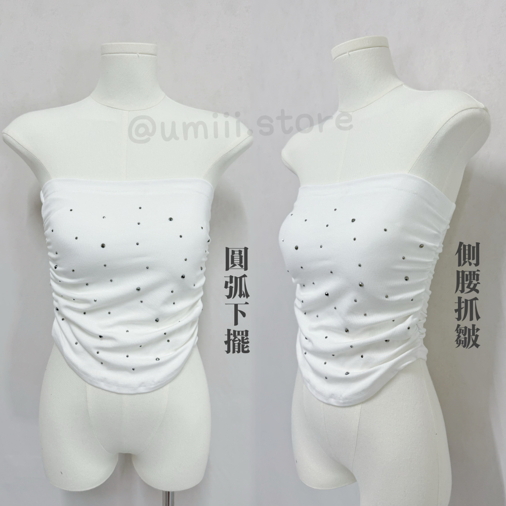 現貨+預購 A009【立體閃鑽平口背心】-細節圖4