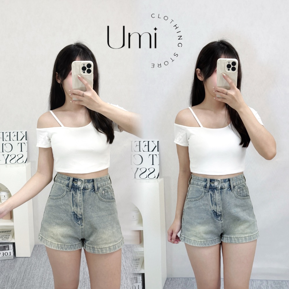 現貨+預購 B001 【百搭水洗高腰牛仔短褲】-細節圖4