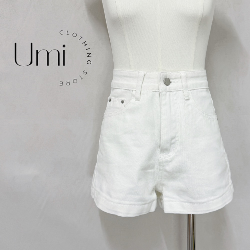 現貨+預購 B001 【百搭水洗高腰牛仔短褲】-細節圖5