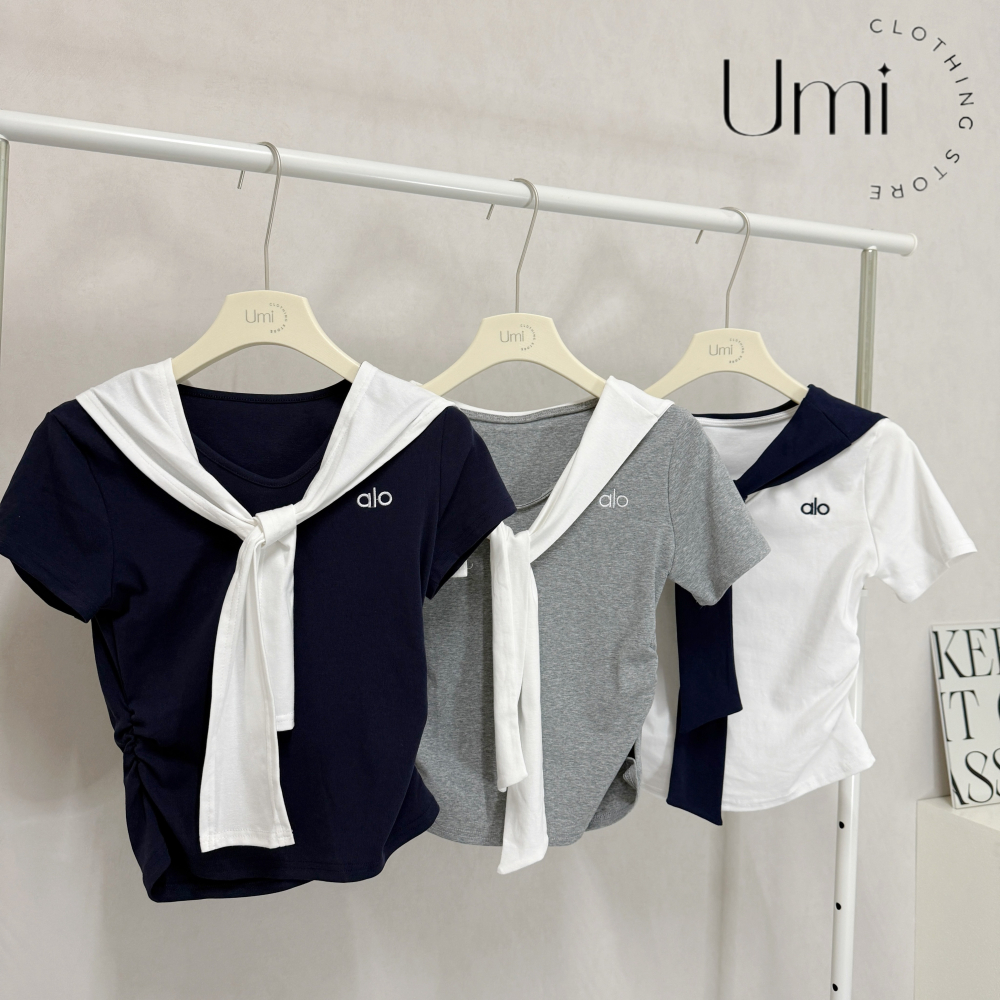 預購 C003【字母刺繡披肩上衣+花苞褲裙套裝】-細節圖5